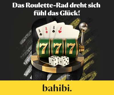 Bahibi Wetten mit Roulette Rad 777 Symbolen und Spielkarten